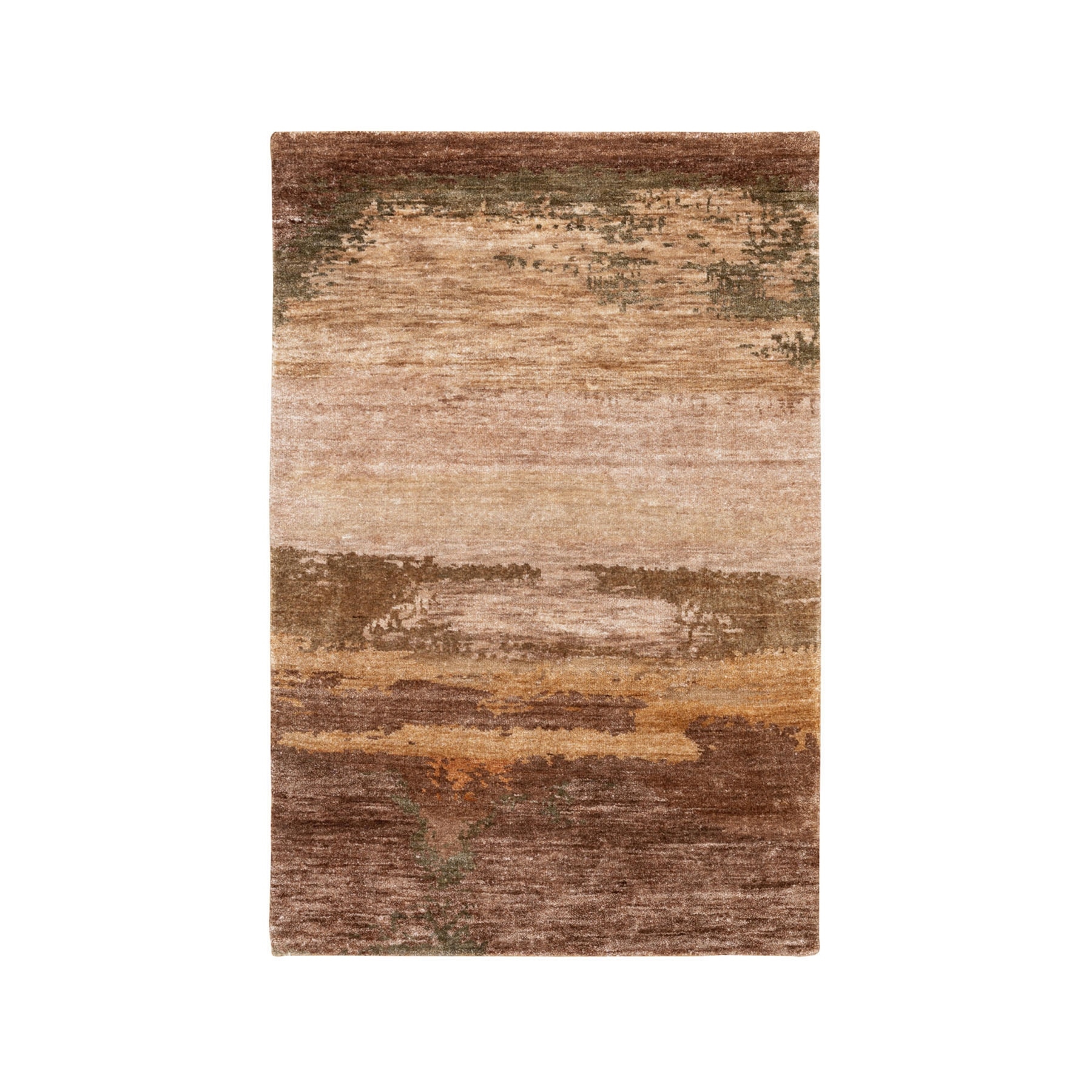 Modern & Contemporary Silk Hand-Knotted Area Rug 3'0